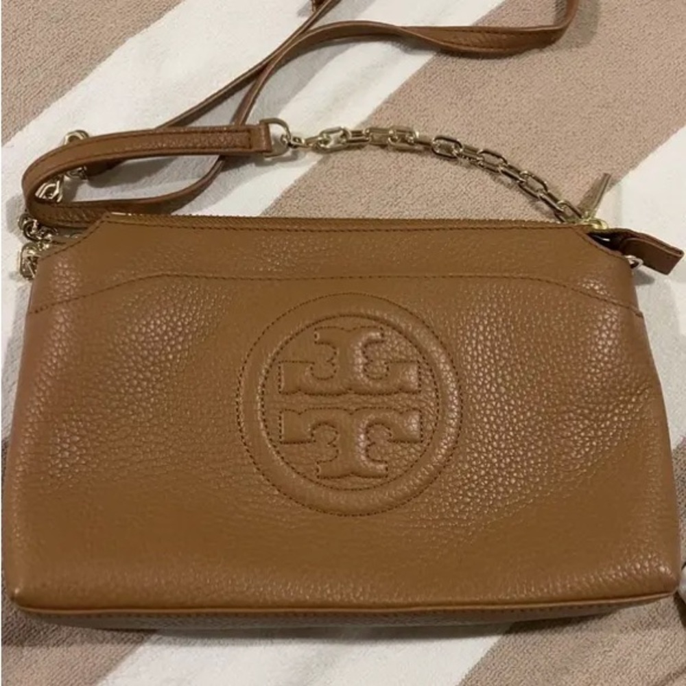 Tory Burch Brown Leather Crossbody Bag